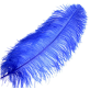 Blue Ostrich Feather | Flower Arrangements 35-40 CM Blue Ostrich Feather | Flower Arrangements 35-40 CM